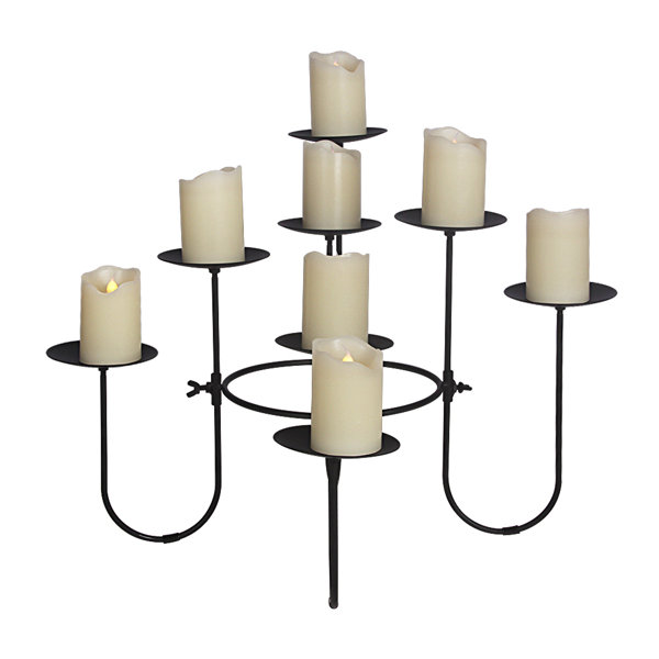 Rebrilliant Iron Fireplace Candelabra Wayfair